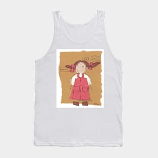 red pinafore Tank Top